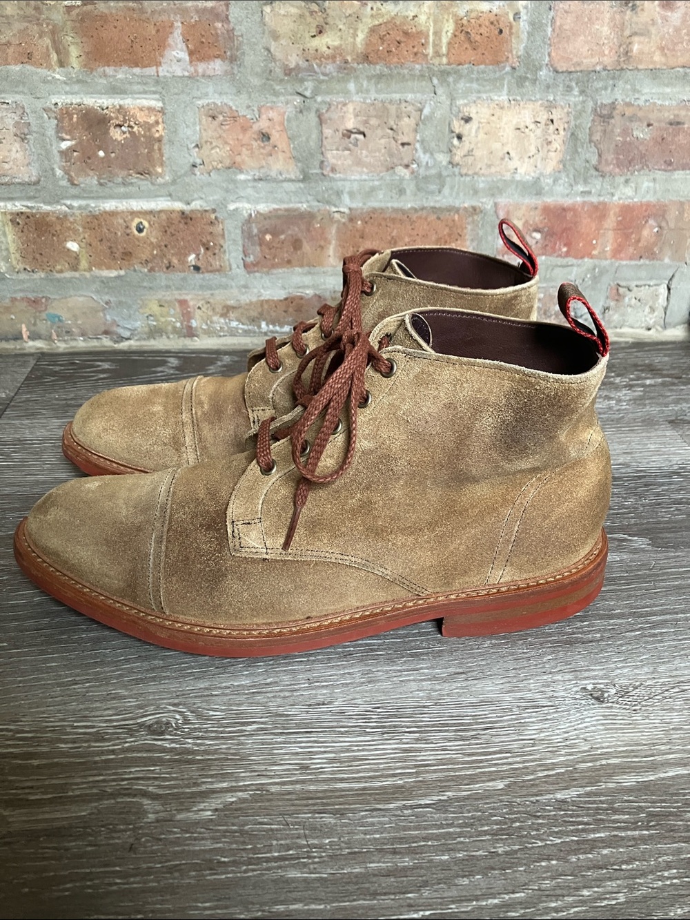 Allen Edmonds Patton Weatherproof Suede Cap-Toe Boots - Picture 6 of 17